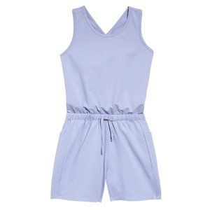 Zella Girl Sleeveless Romper Blue Thistle Big Kids Medium M 8/10